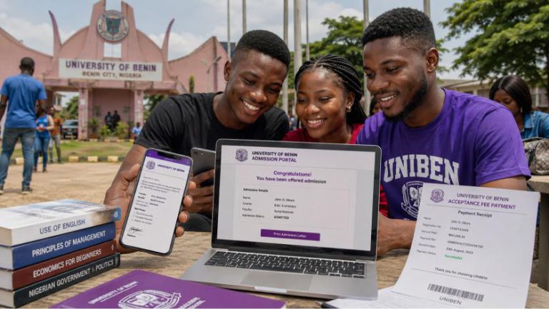 UNIBEN Acceptance Fee and Clearance 2026/2027: Payment Portal and Deadline